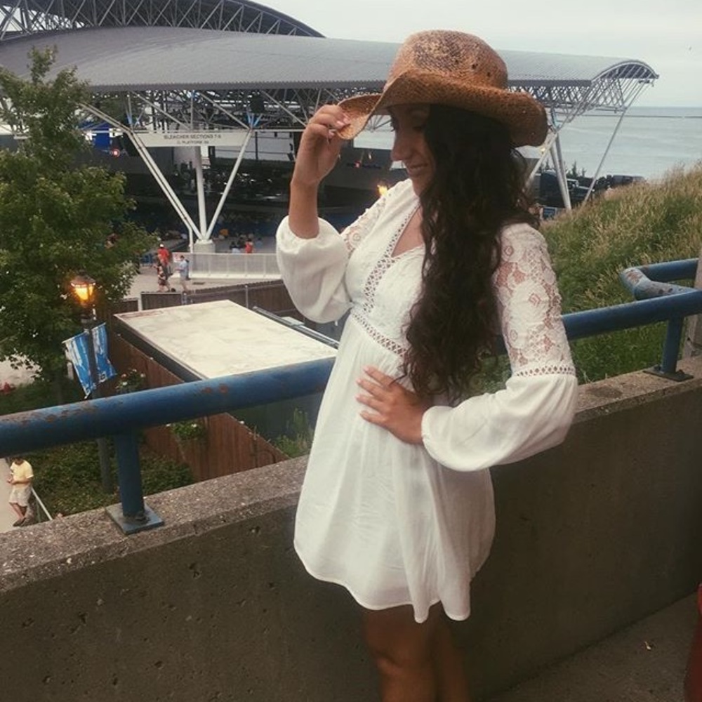 White Boho Dress